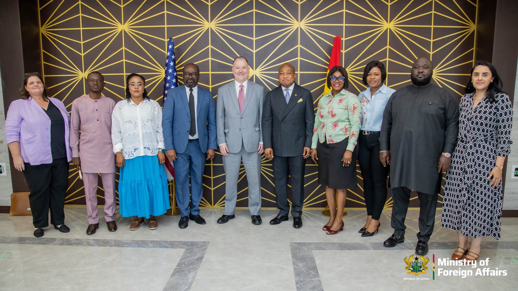 FOREIGN AFFAIRS MINISTER, OFFICIAL FROM MINISTRY OF SPORTS AND GFA PRESIDENT MEETS WITH HIGH COMMISSIONERS OF USA AND CANADA TO DISCUSS VISA ARRANGEMENTS FOR GHANAIAN FOOTBALL FANS AHEAD OF THE WORLD CUP